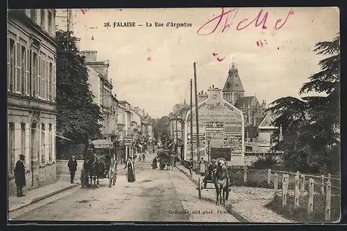 AK Falaise, Personnes dans la Rue d`Argentan