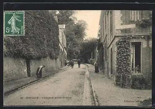AK Honfleur, L`Entree de la Cote du Grace