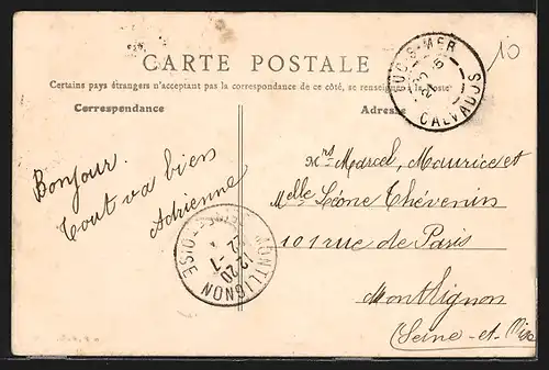 AK Luc-sur-Mer, Rues Gambetta et Victor Hugo