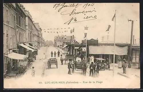 AK Luc-sur-Mer, Rue de la Plage