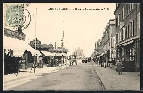 AK Luc-sur-Mer, La Route de Lion-sur-Mer