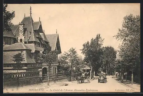 AK Houlgate, Le Castel de l`Avenue Alexandra-Feodorowna