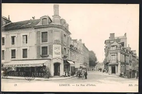 AK Lisieux, La rue d`Orbec