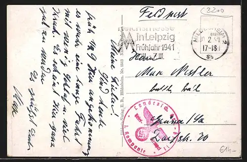 AK Hildesheim, Blick auf Kaserne am Karl-Dincklage Platz