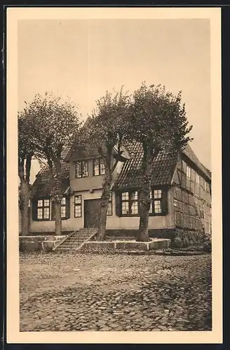 AK Neustadt i. Holst., Haus am Hafen