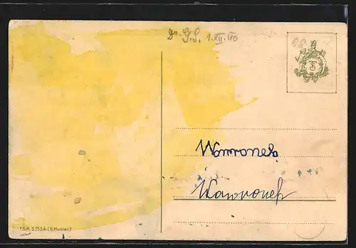 Künstler-AK Catharina Klein: Äpfel und Haselnüsse