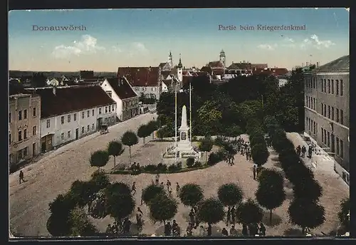 AK Donauwörth, Partie beim Kriegerdenkmal