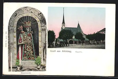 AK Altötting, Gnadenbild, Kapelle