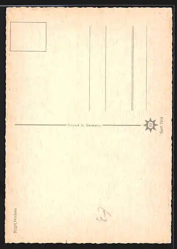 AK Schauspielerin Birgit Nielsen im Bikini am Strand