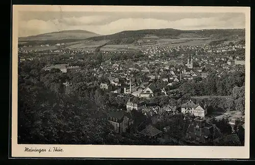 AK Meiningen i. Thür., Ortsansicht bei Tag