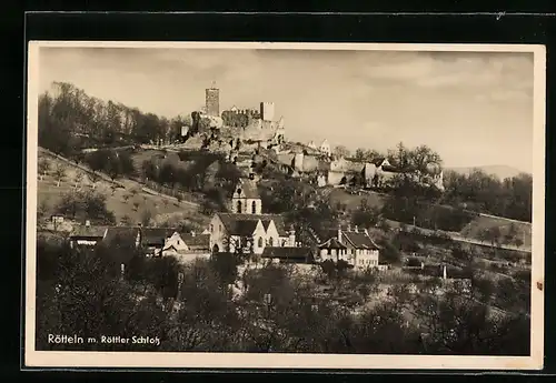 AK Rötteln, Ortspartie mit Röttler Schloss