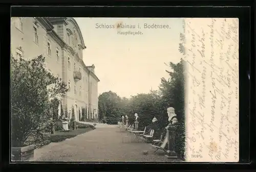 AK Mainau i. Bodensee, Schloss, Hauptfacade