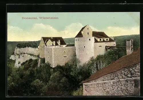 AK Wildenstein /Donautal, Blick auf die Burg