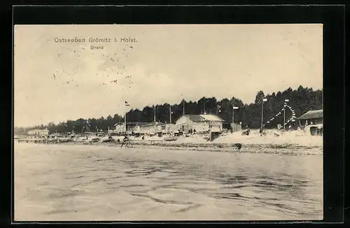 AK Grömitz i. Holst., Blick auf den Strand