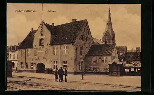 AK Flensburg, Ansicht vom Hafenamt