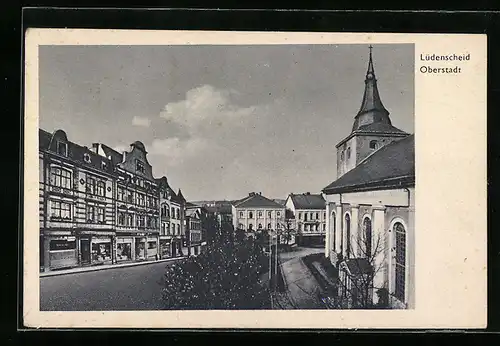 AK Lüdenscheid, Blick auf Oberstadt