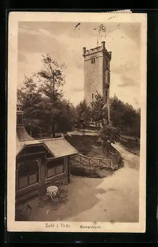 AK Suhl i. Thür., Am Bismarckturm