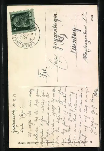 AK Grafenwöhr, Wasserturm Gesamtansicht