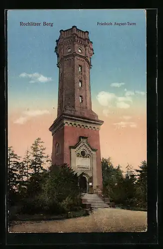 AK Rochlitz, Friedrich-August-Turm auf dem Rochlitzer Berg
