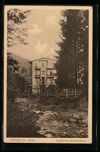 AK Okertal im Harz, Logierhaus-Hotel Romkerhalle