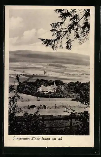 AK Lindenbrunn, Gesamtansicht Sanatorium Lindenbrunn