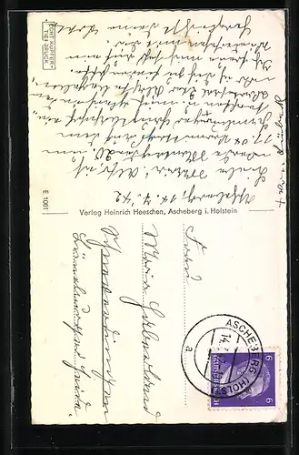 AK Ascheberg, Blick in die Allee