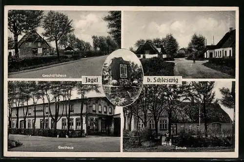 AK Jagel, Geschäftshaus, Schule, Gasthaus
