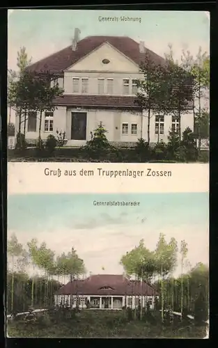 AK Zossen, Generals-Wohnung, Generalsstabsbaracke