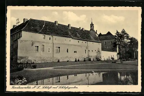 AK Finsterwalde, Schloss mit Schlossgarten