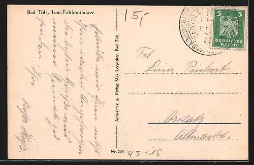 AK Bad Tölz, Isar-Faltbootfahrer