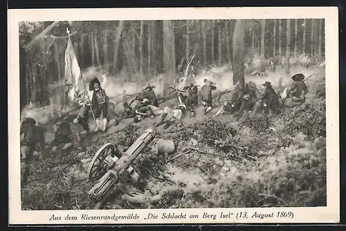 AK Schlacht am Berg Isel 1809, Eisacktalerbauern im Gefecht, Befreiungskriege