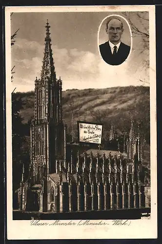 AK Ulmer Münster, Miniatur-Werk, Modellbau