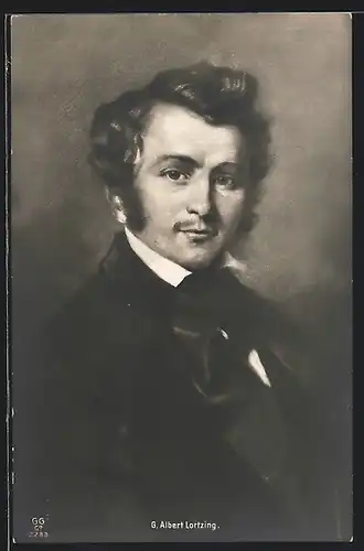 AK Portrait von G. Albert Lortzing, Komponist