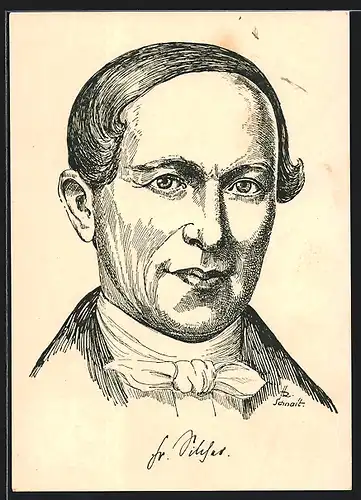AK Portrait des Dichters Friedrich Silcher