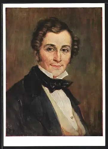 AK Portrait von Albert Lortzing, 1801-1851, Komponist