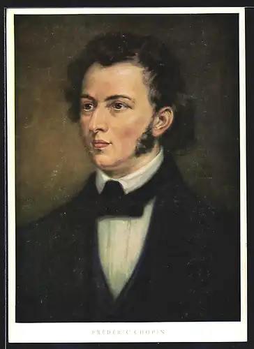 AK Portrait von Frédéric Chopin, 1810-1849, Komponist