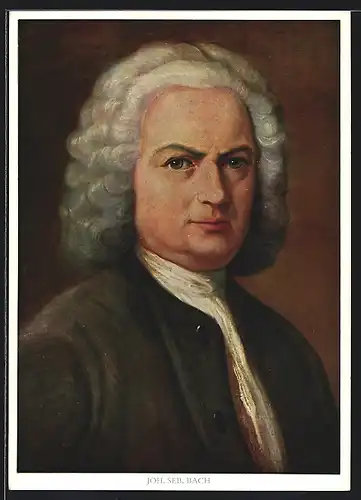 AK Portrait des Komponisten Johann Sebastian Bach