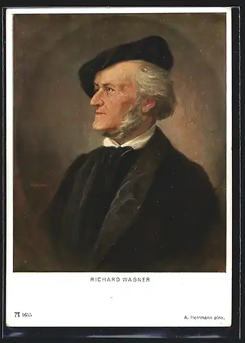 AK Portrait des Komponisten Richard Wagner