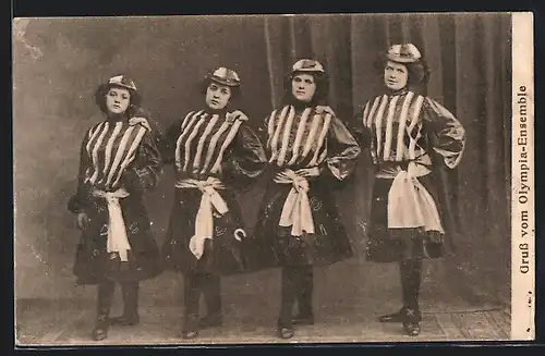 AK Die vier hübschen Damen des Olympia-Ensembles