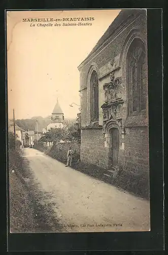 AK Marseille-en-Beauvaisis, La Chapelle des Saintes-Hosties