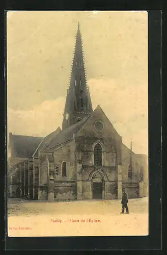 AK Plailly, Place de l`Église