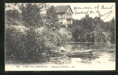 AK Compiègne, Forêt, Moulin de l`Ortille