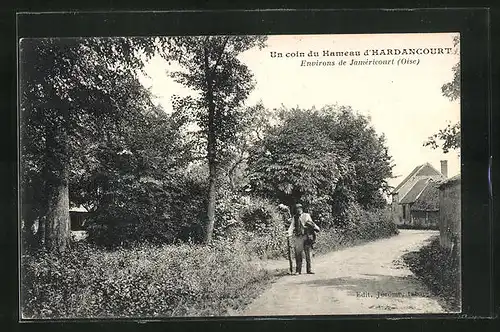 AK Hardancourt, Un coin du Hameau