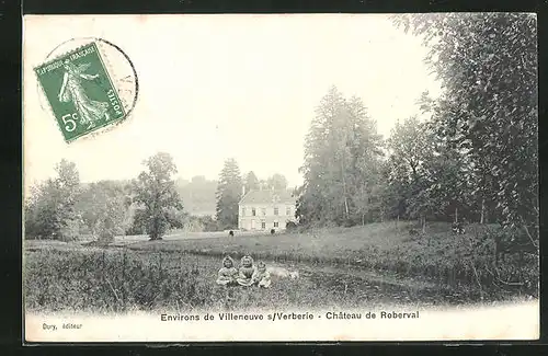 AK Environs de Villeneuve s/Verberie, Chateau de Roberval