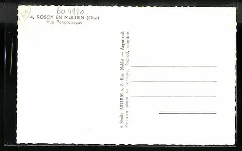 Foto-AK Rosoy-en-Multien, Vue Panoramique