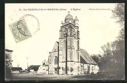 AK La Chapelle-en-Serval, L`Église