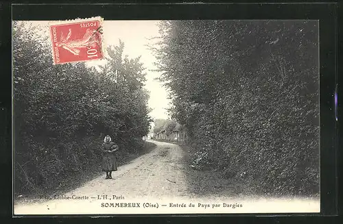 AK Sommereux, Entrée du pays par Dargies