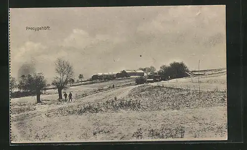 AK Precy, Blick zum Precygehöft