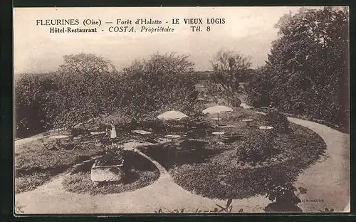 AK Fleurines, le Vieux Logis, Hotel-restaurant, Foret d'Halatte