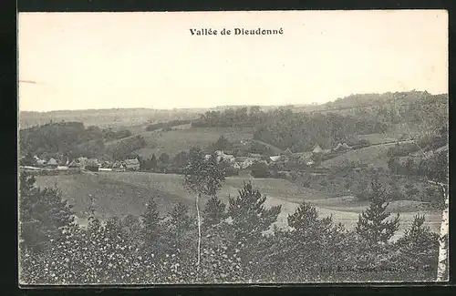 AK Dieudonné, Vallée de Dieudonné, Tal mit Ortsansicht